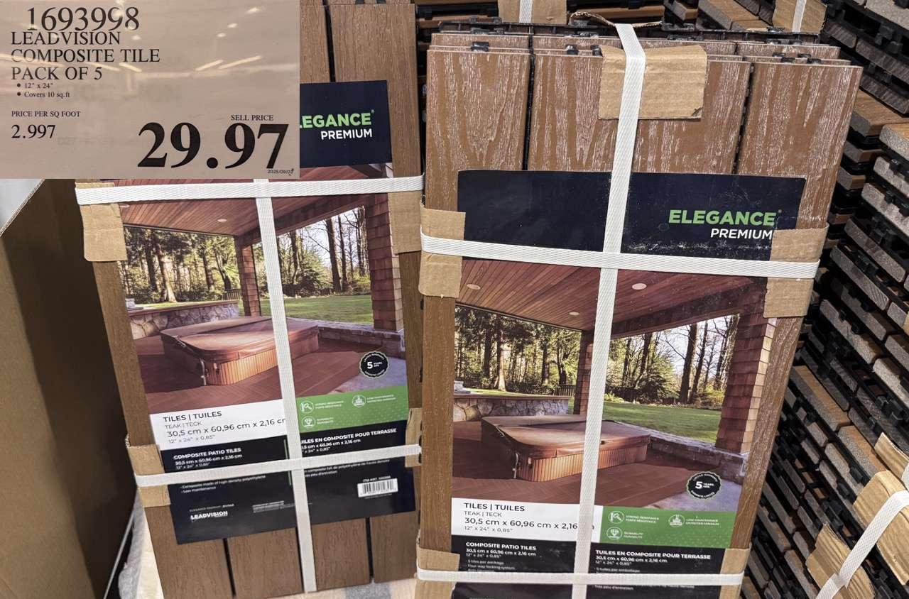 LEADVISION COMPOSITE TILE PACK OF 5 at Costco