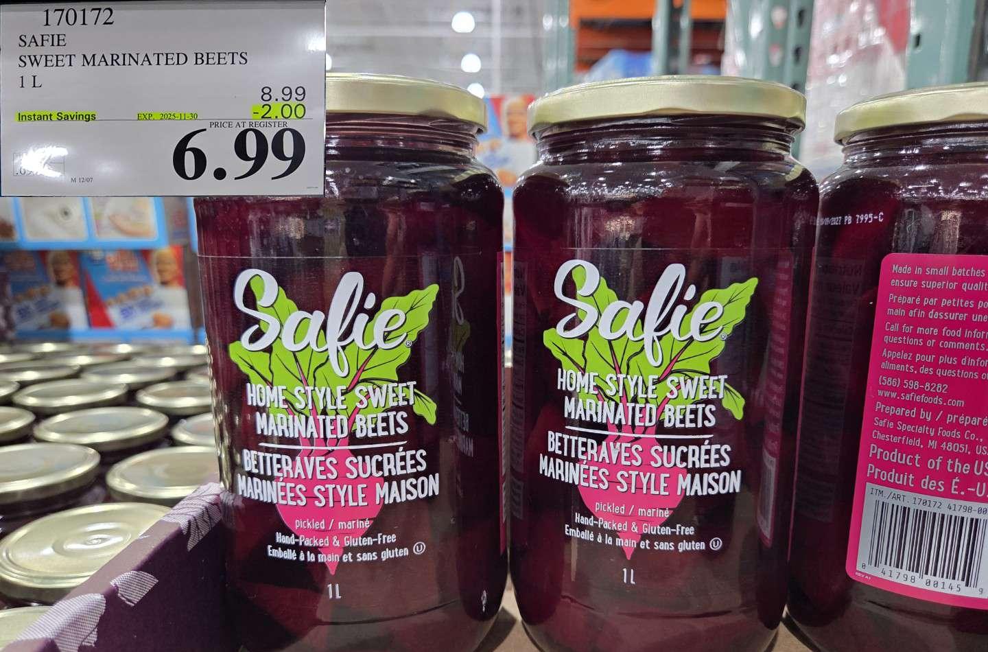 SAFIE SWEET MARINATED BEETS 1L - Costco Canada deal - Save $2.00 - Food & Beverage