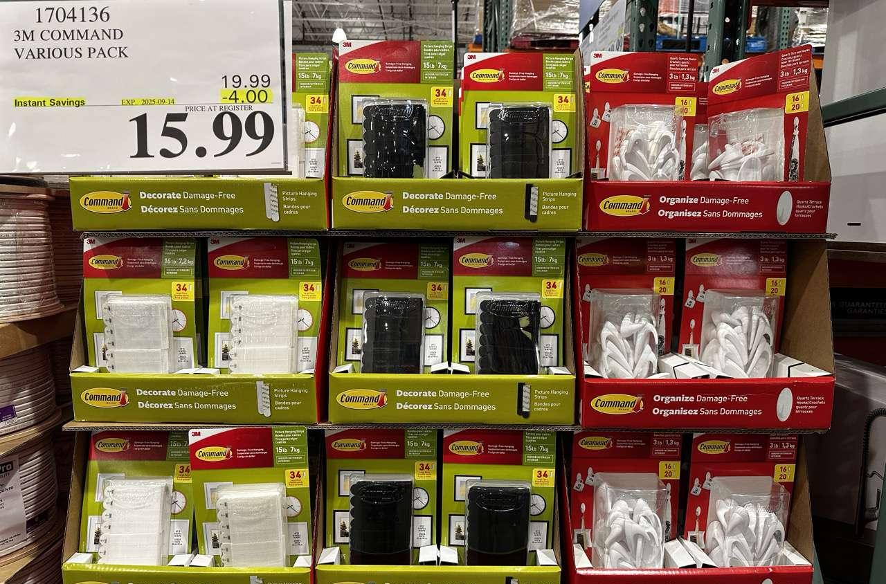 3M COMMAND VARIOUS PACK - Costco Canada deal - Save $4.00 - Household Essentials