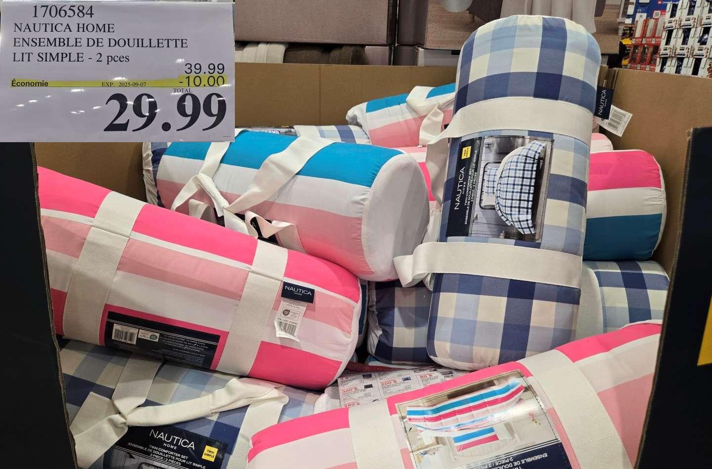 NAUTICA ENSEMBLE DE DOUILLETTE LITS SIMPLE 2PCES at Costco
