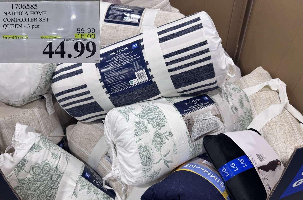 NAUTICA HOME COMFORTER SET QUEEN 3 PCS at Costco