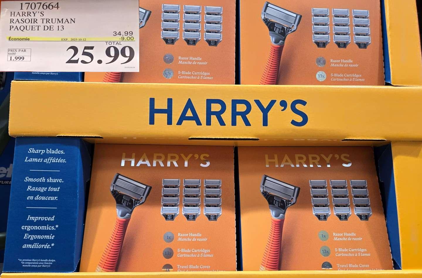 HARRY's  RASOIR TRUMAN PAQUET DE 13 at Costco