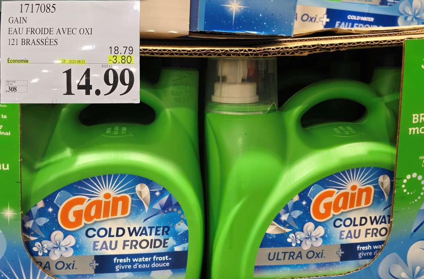 GAIN EAU FROIDE AVEC OXI at Costco