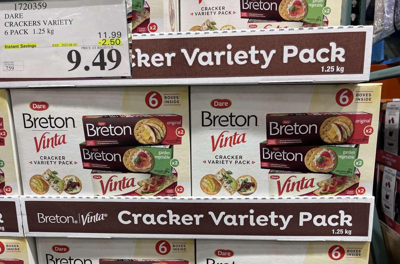 DARE CRACKERS VARIETY 6 PACK 1.25 KG at Costco