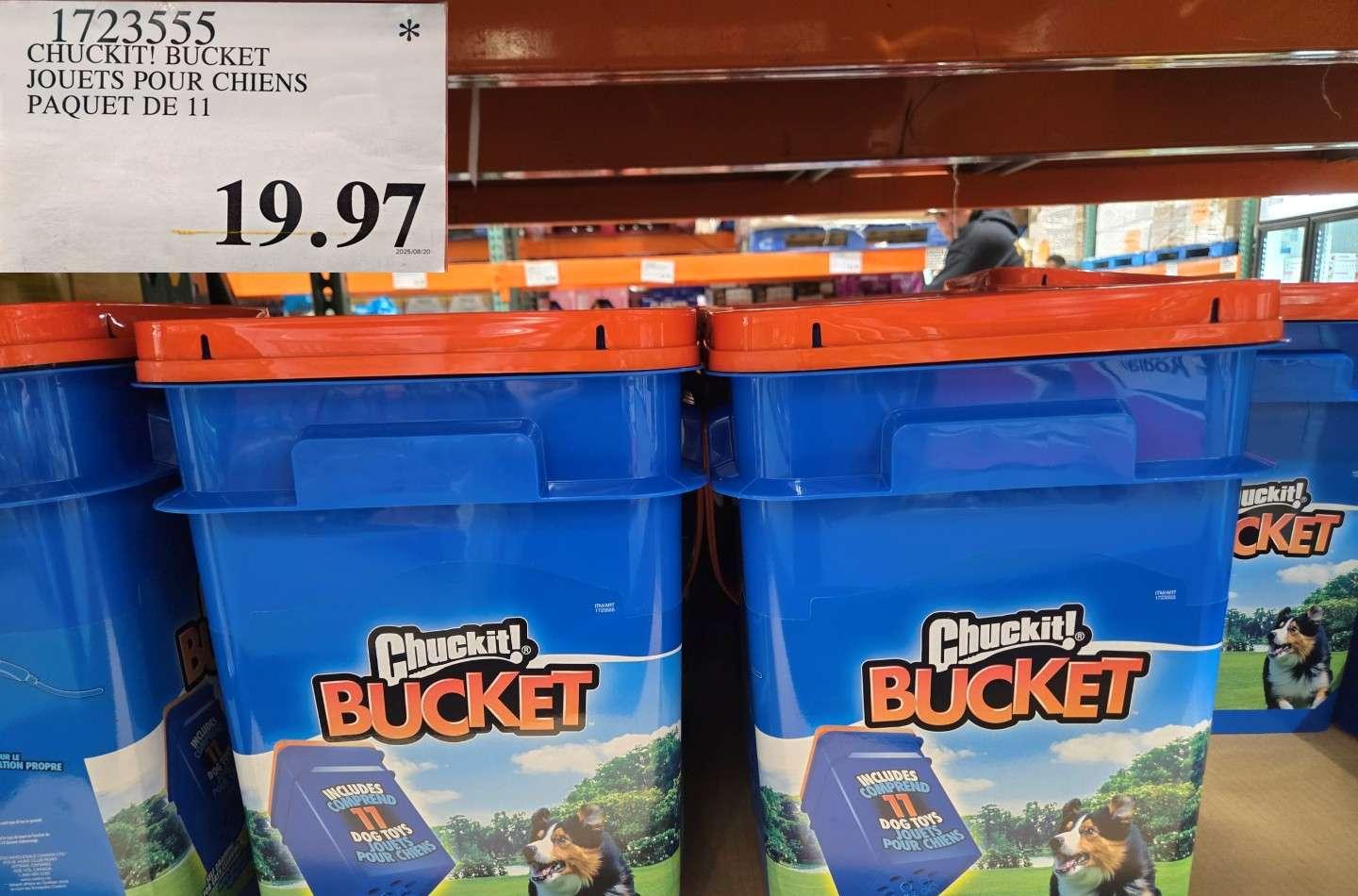 CHUCKIT! BUCKET JOUETS POUR CHIENS  PAQUET DE 11 at Costco
