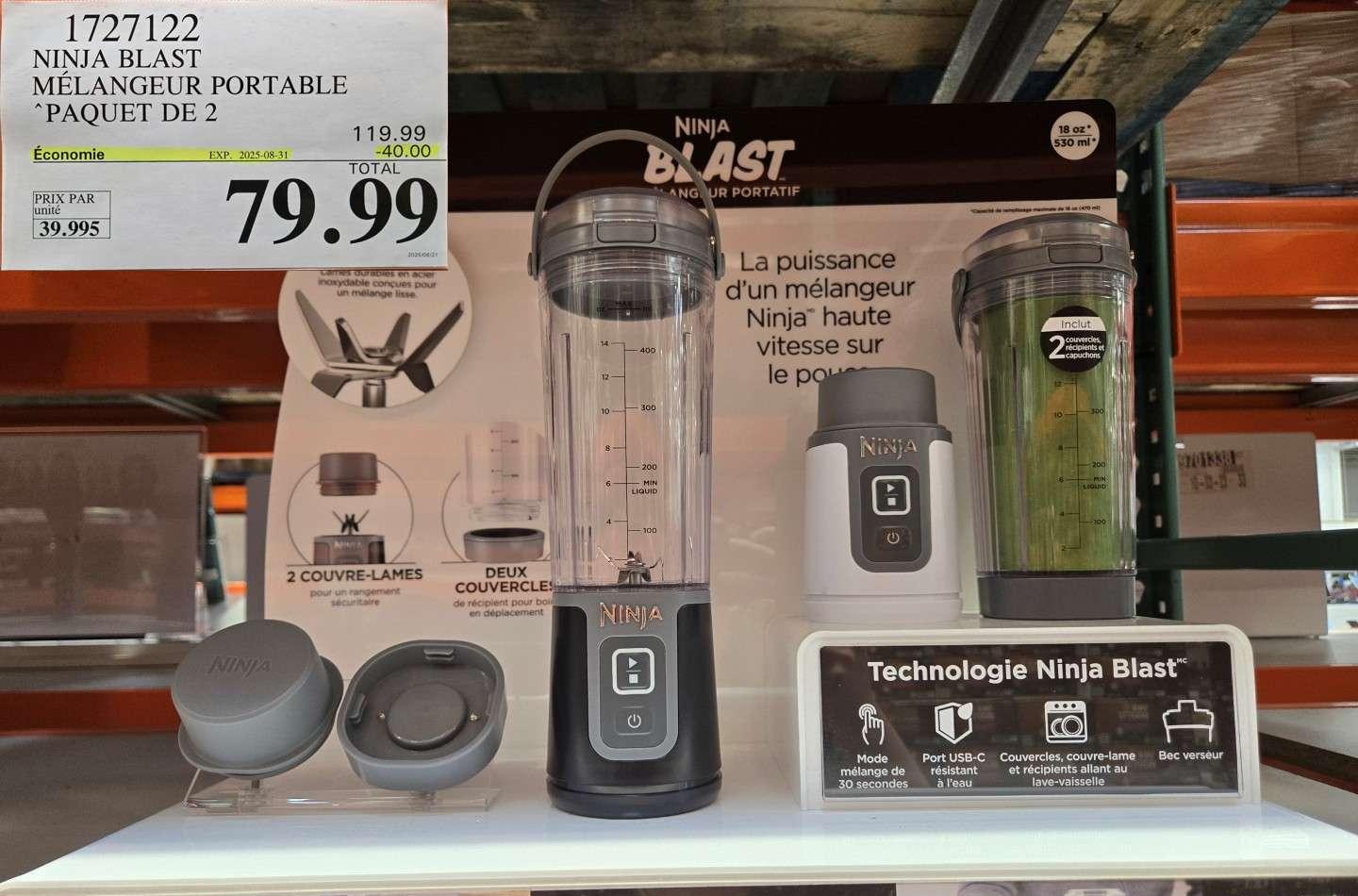 NINJA BLAST MELANGEUR PORTABLE       PAQUET DE 2 at Costco