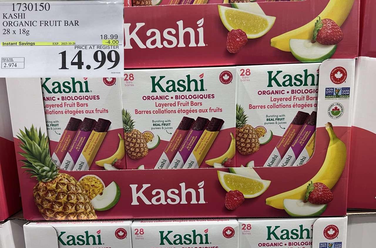 KASHI ORGANIC FRUIT BAR 28 X 18G - Costco Canada deal - Save $4.00 - Food & Beverage