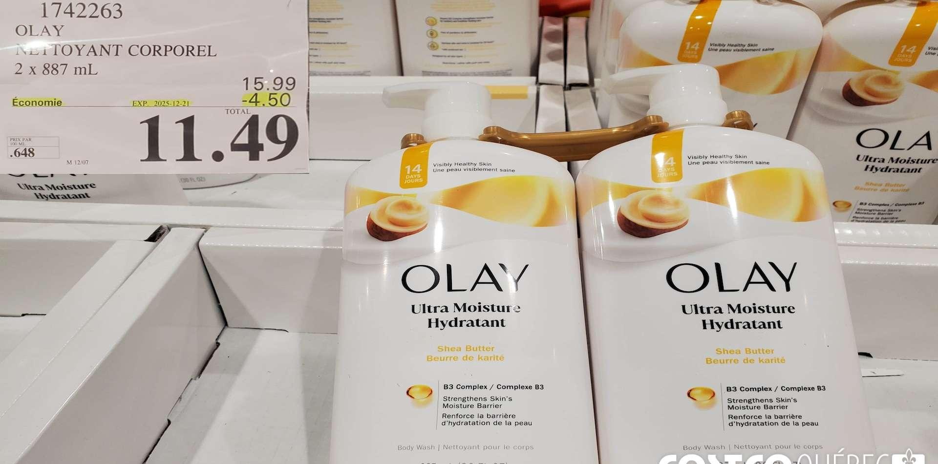 OLAY NETTOYANT CORPOREL    2 x 887 mL at Costco