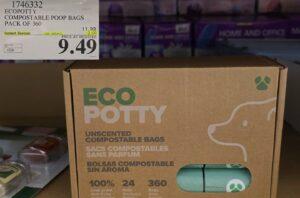 ECOPOTTY COMPOSTABLE POOP BAGS PACK OF 360 at Costco