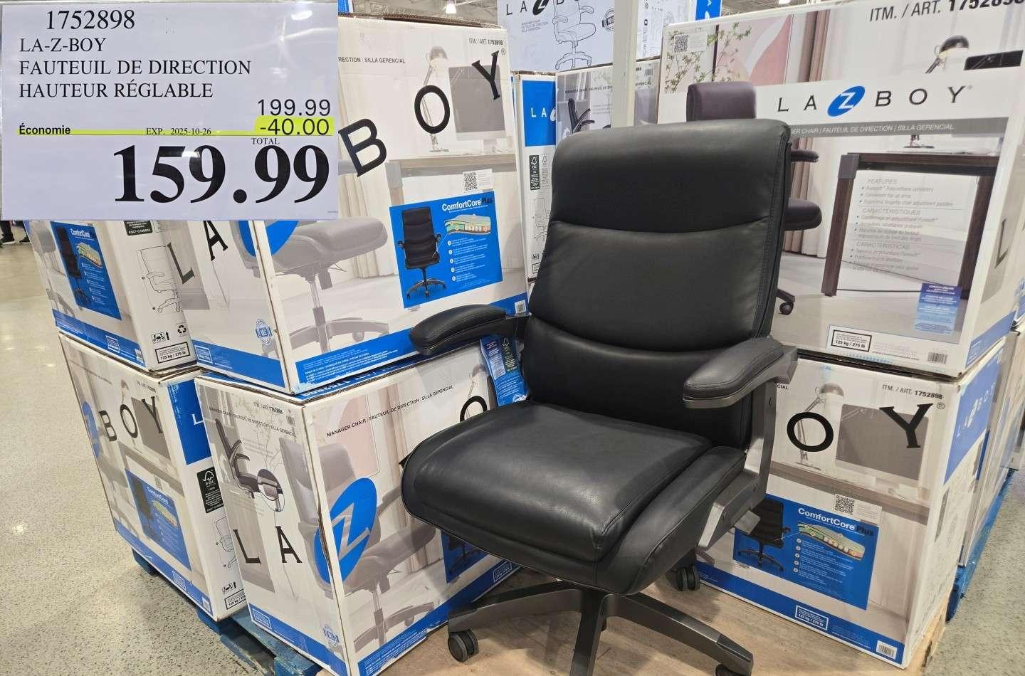 LA-Z-BOY FAUTEUIL DE DIRECTION HAUTEUR REGLABLE at Costco