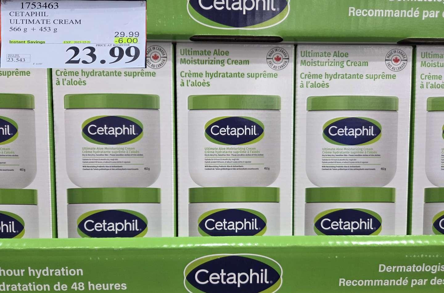 CETAPHIL ULTIMATE CREAM 566 G + 453 G - Costco Canada deal - Save $6.00 - Health and Beauty