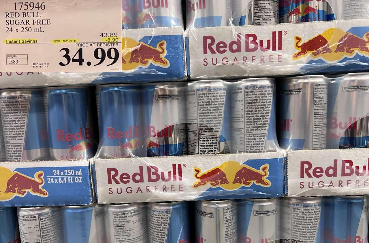 SUGAR FREE RED BULL 24 x 250 mL at Costco
