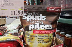 JUST REAL SPUDS MASHED POTATOES 1 kg at Costco