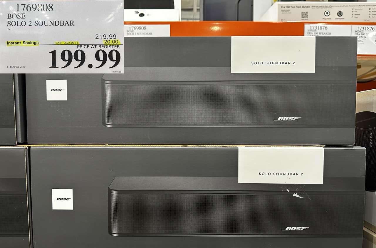 BOSE SOLO 2 SOUNDBAR at Costco