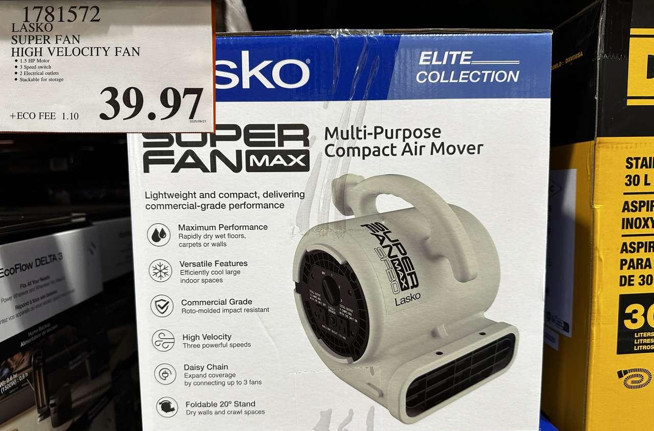 LASKO SUPER FAN HIGH VELOCITY FAN at Costco