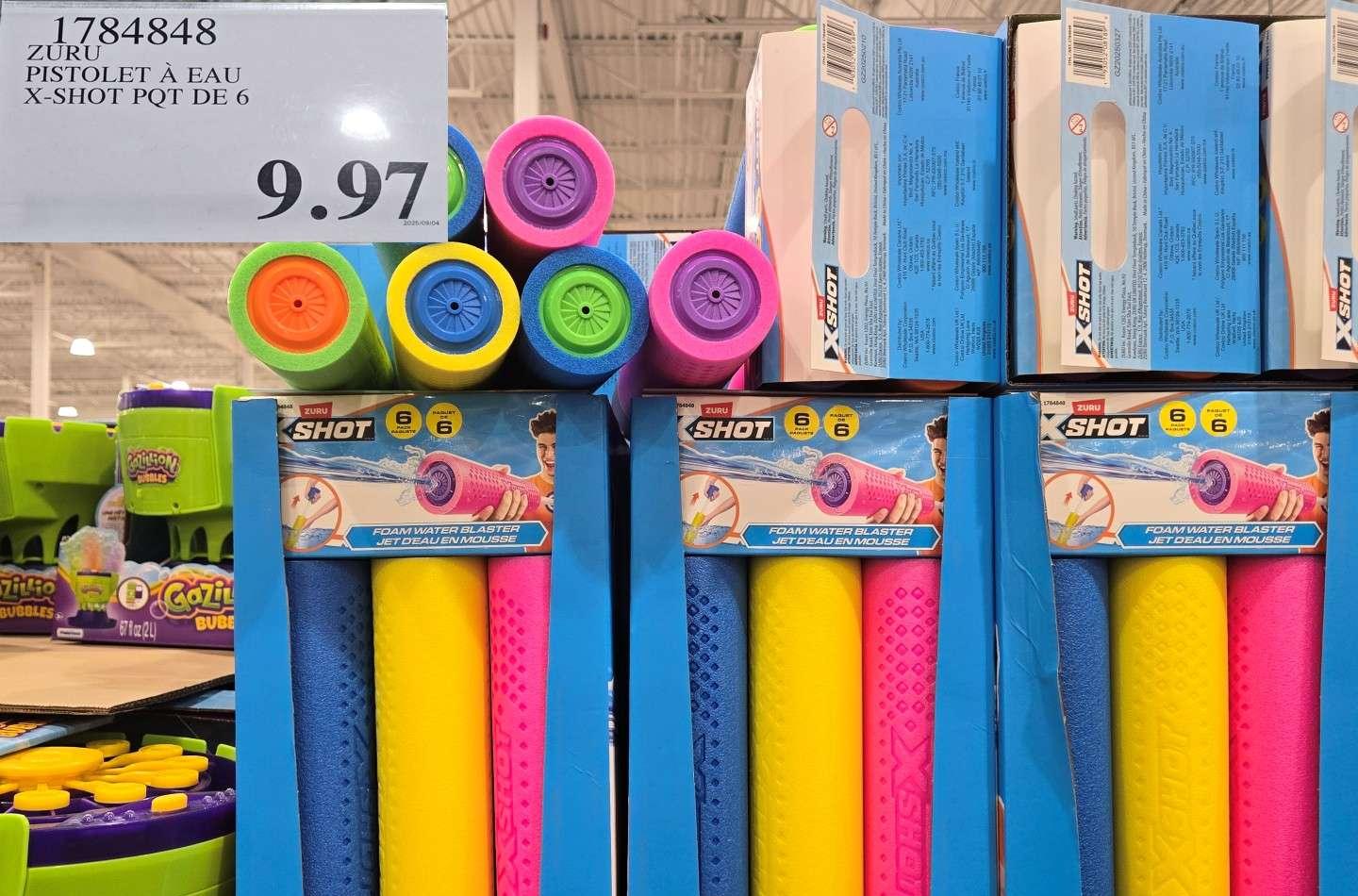ZURU PISTOLET A EN MOUSSE X-SHOT  PQT DE 6 at Costco