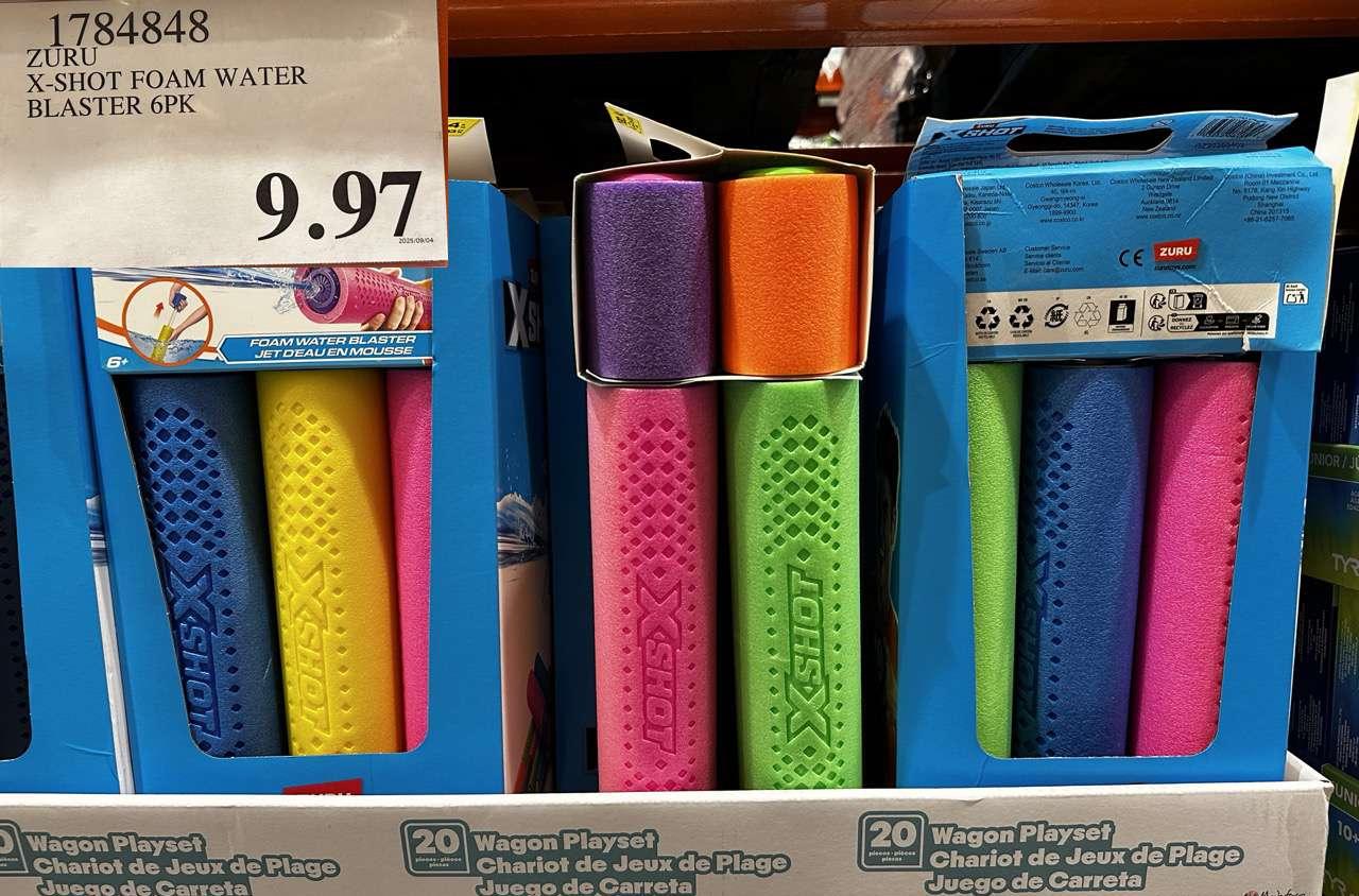 ZURU X-SHOT FOAM WATER BLASTER 6PK at Costco