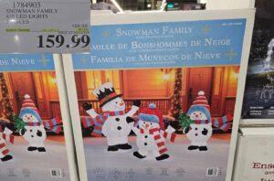 SNOWMAN FAMILY 430 LED LIGHTS 3 PIECES at Costco