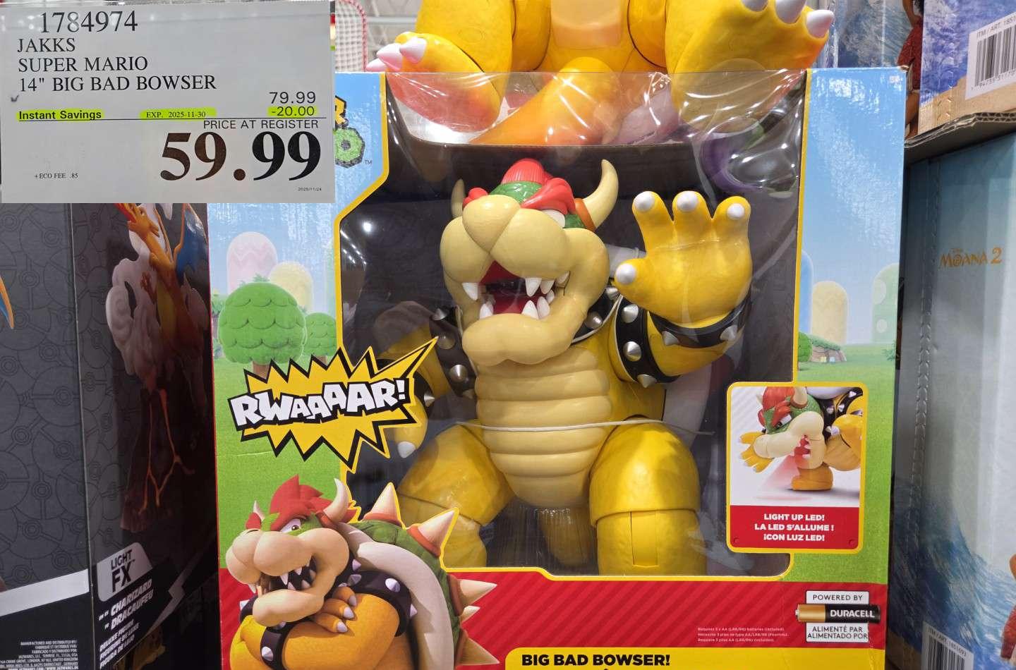 JAKKS SUPER MARIO 14" BIG BAD BOWSER - Costco Canada deal - Save $20.00 - Toys and Baby