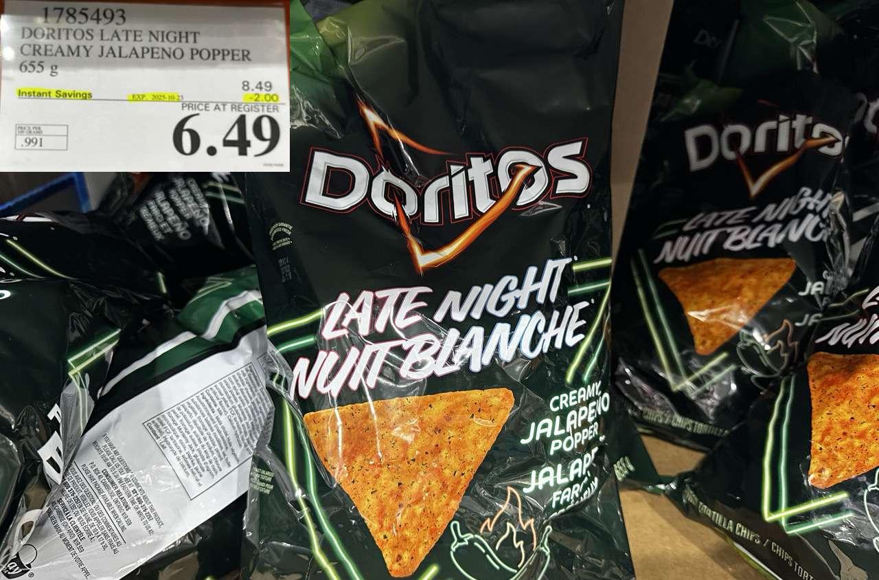 DORITOS LATE NIGHT CREAMY JALAPENO POPPER 655G - Costco Canada deal - Save $2.00 - Food & Beverage