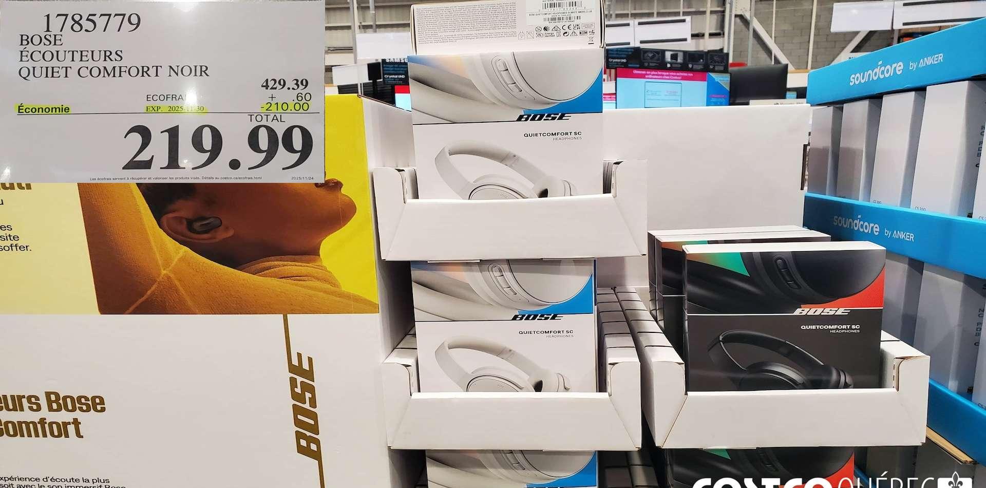 BOSE ECOUTEURS QUIET COMFORT at Costco