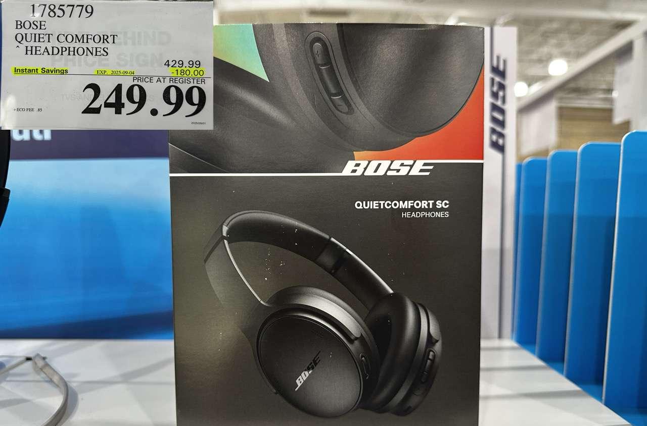 BOSE QUIET COMFORT OVER-THE-EAR WIRELESS HEADPHONES at Costco
