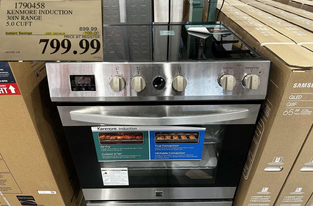 KENMORE INDUCTION 30IN RANGE 5.0 CUFT at Costco