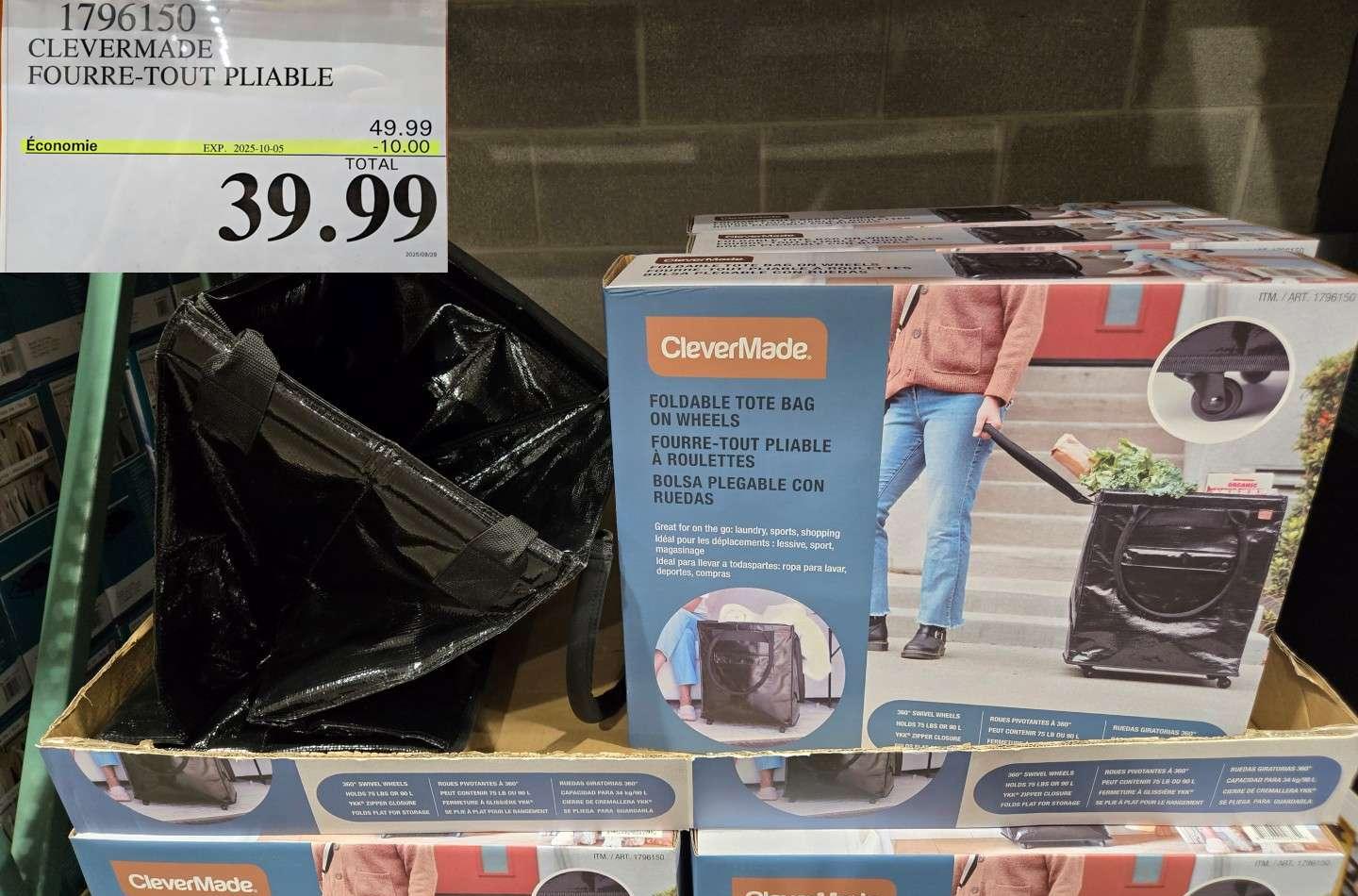 CLEVERMADE FOURRE-TOUT PLIABLE at Costco