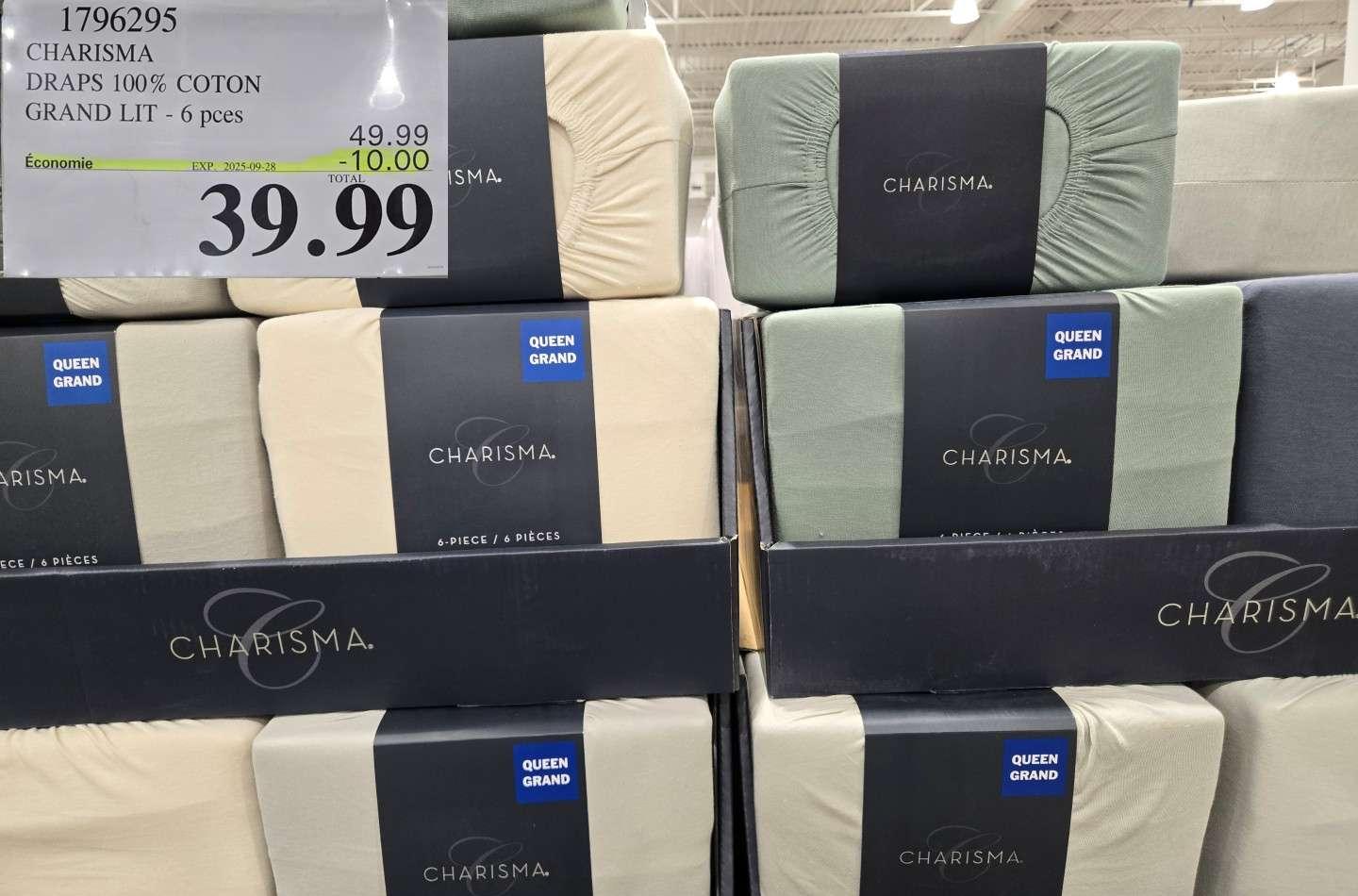 CHARISMA DRAPS 100% COTON GRAND YP - 6 pces at Costco