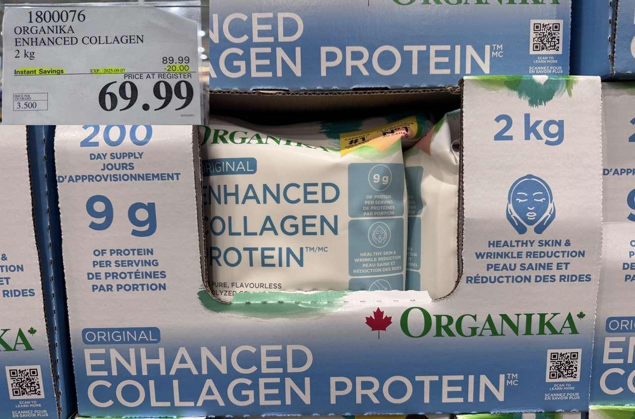 ORGANIKA ENHANCED COLLAGEN 2KG at Costco
