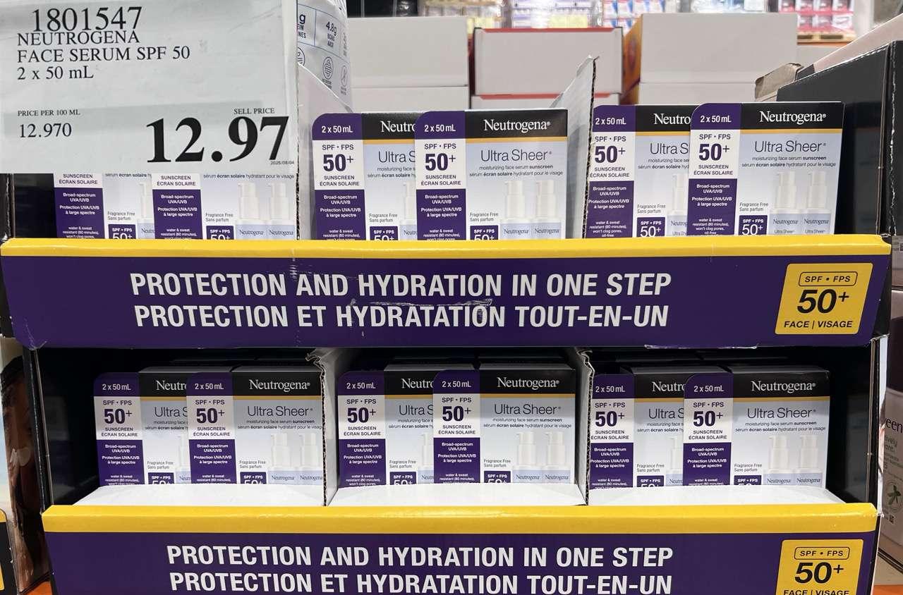 NEUTROGENA FACE SERUM SPF 50 2 X 50ML at Costco