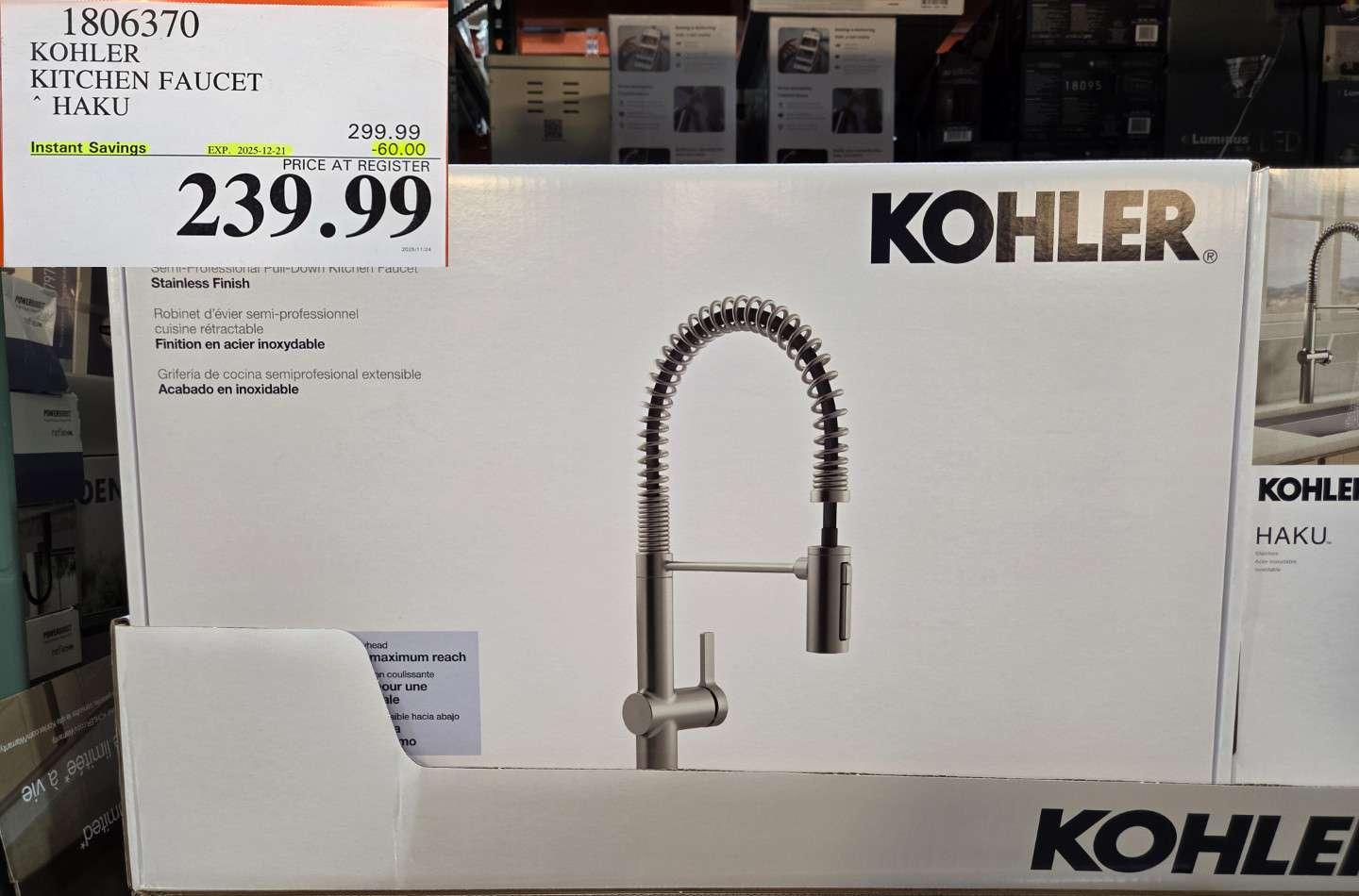 KOHLER KITCHEN FAUCET HAKU - Costco Canada deal - Save $60.00 - Home and Kitchen