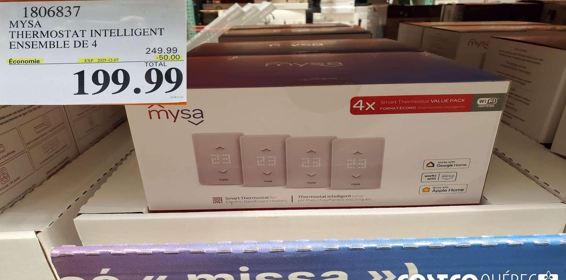 MYSA THERMOSTAT INTELLIGENT EN SEMBLE DE 45 at Costco