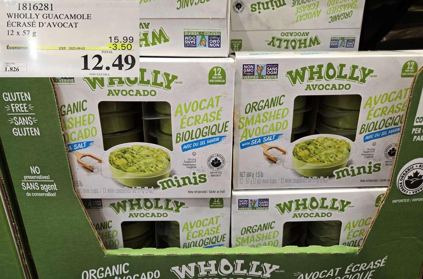 WHOLLY GUACAMOLE  ECRASE D'AVOCAT NON-TAXABLE at Costco