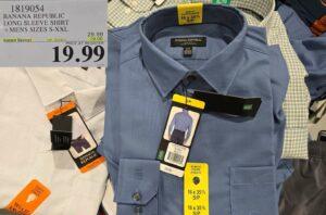 BANANA REPUBLIC LONG SLEEVE SHIRT +MENS SIZES S-XXL at Costco