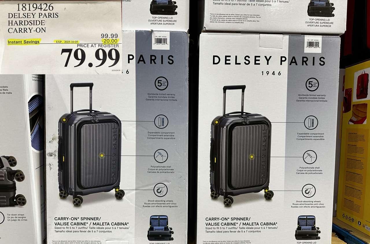 DELSEY PARIS HARDSIDE CARRY ON at Costco