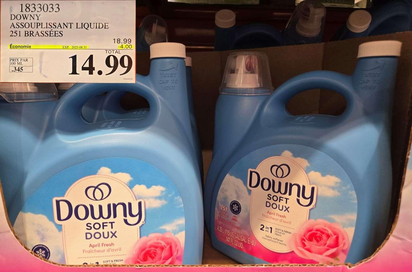 DOWNY ASSOUPLISSANT LIQUIDE 251 BRASSEES at Costco