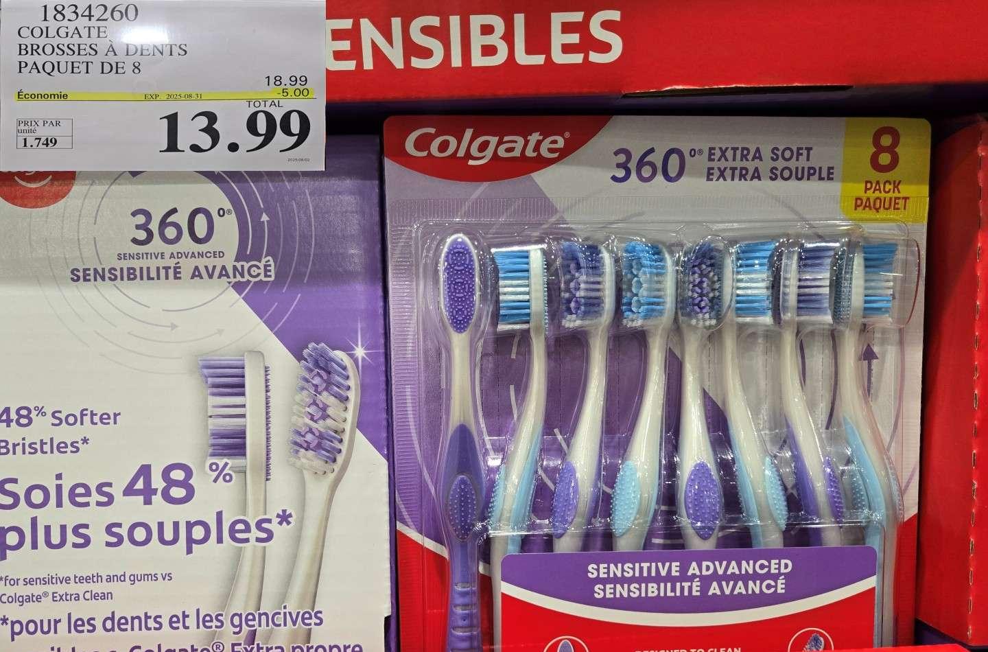 COLGATE 360 ADVANCED BROSSES A DENTS  PAQUET DE 8 at Costco