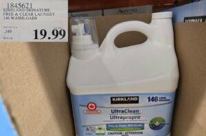 KIRKLAND SIGNATURE FREE AND CLEAR HE 5.99 L 133 WASHLOADS at Costco