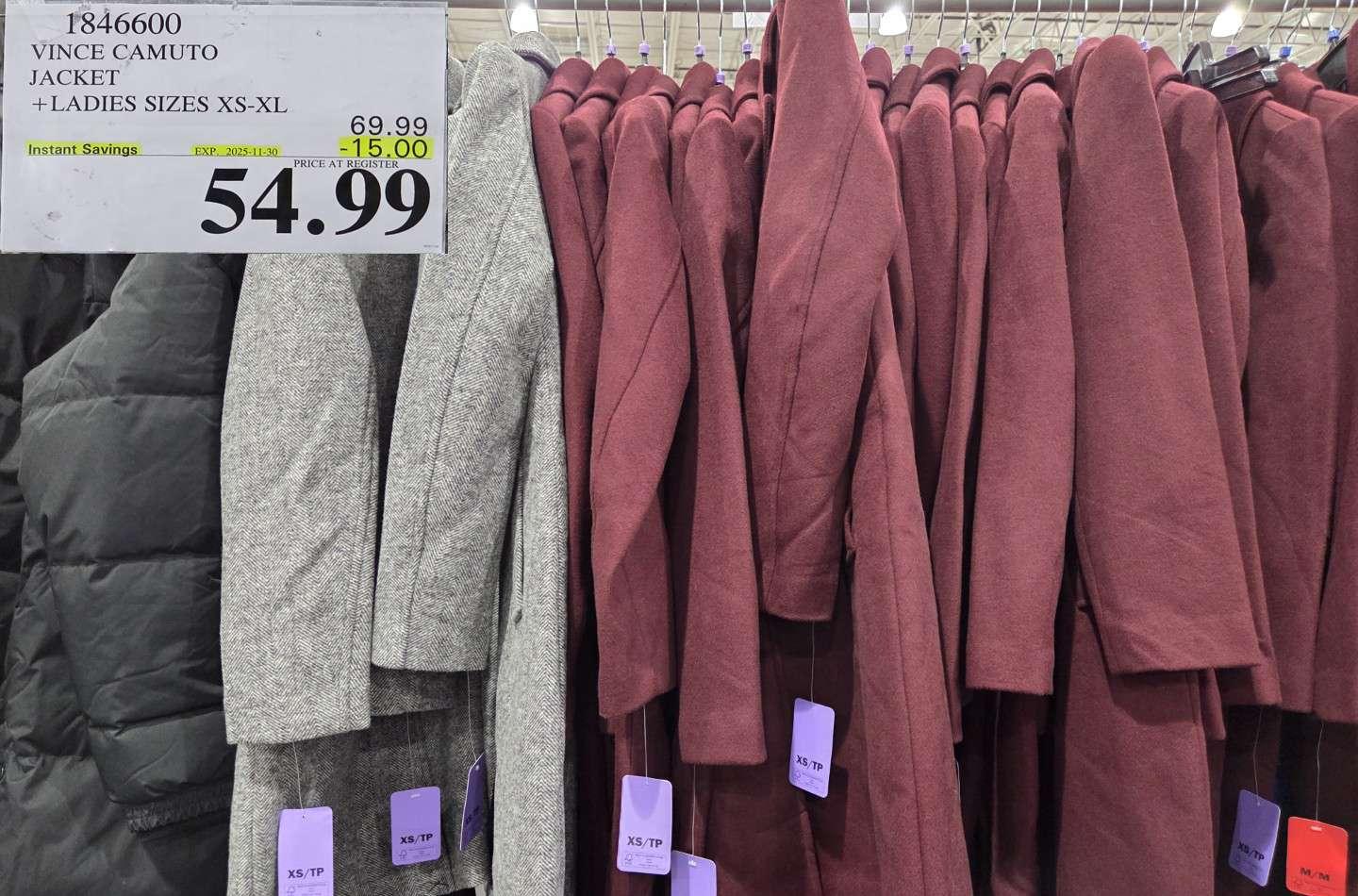 VINCE CAMUTO JACKET LADIES SIZES XS-XL - Costco Canada deal - Save $15.00 - Household Essentials