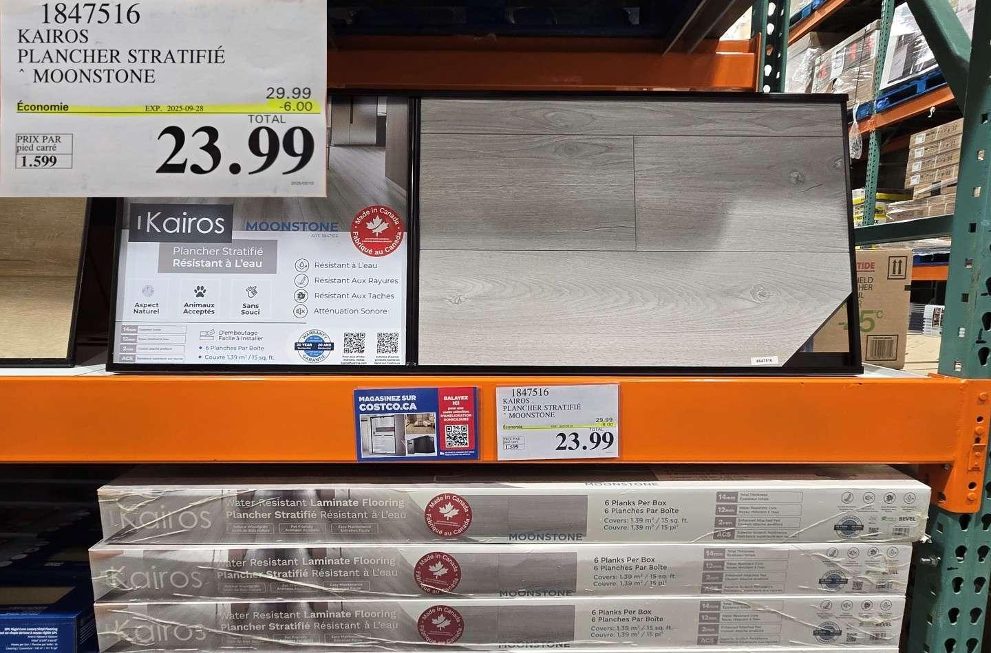 KAIROS PLANCHER STRATIFIE * MOONSTONE at Costco