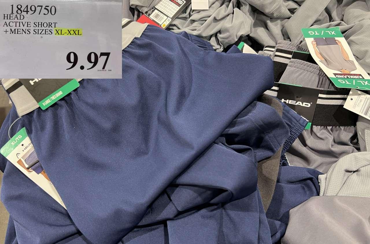 HEAD ACTIVE SHORT MENS SIZES XL-XXL at Costco