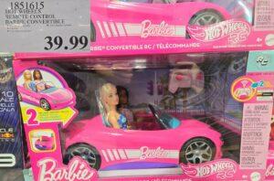 HOT WHEELS REMOTE CONTROL BARBIE CONVERTIBLE at Costco