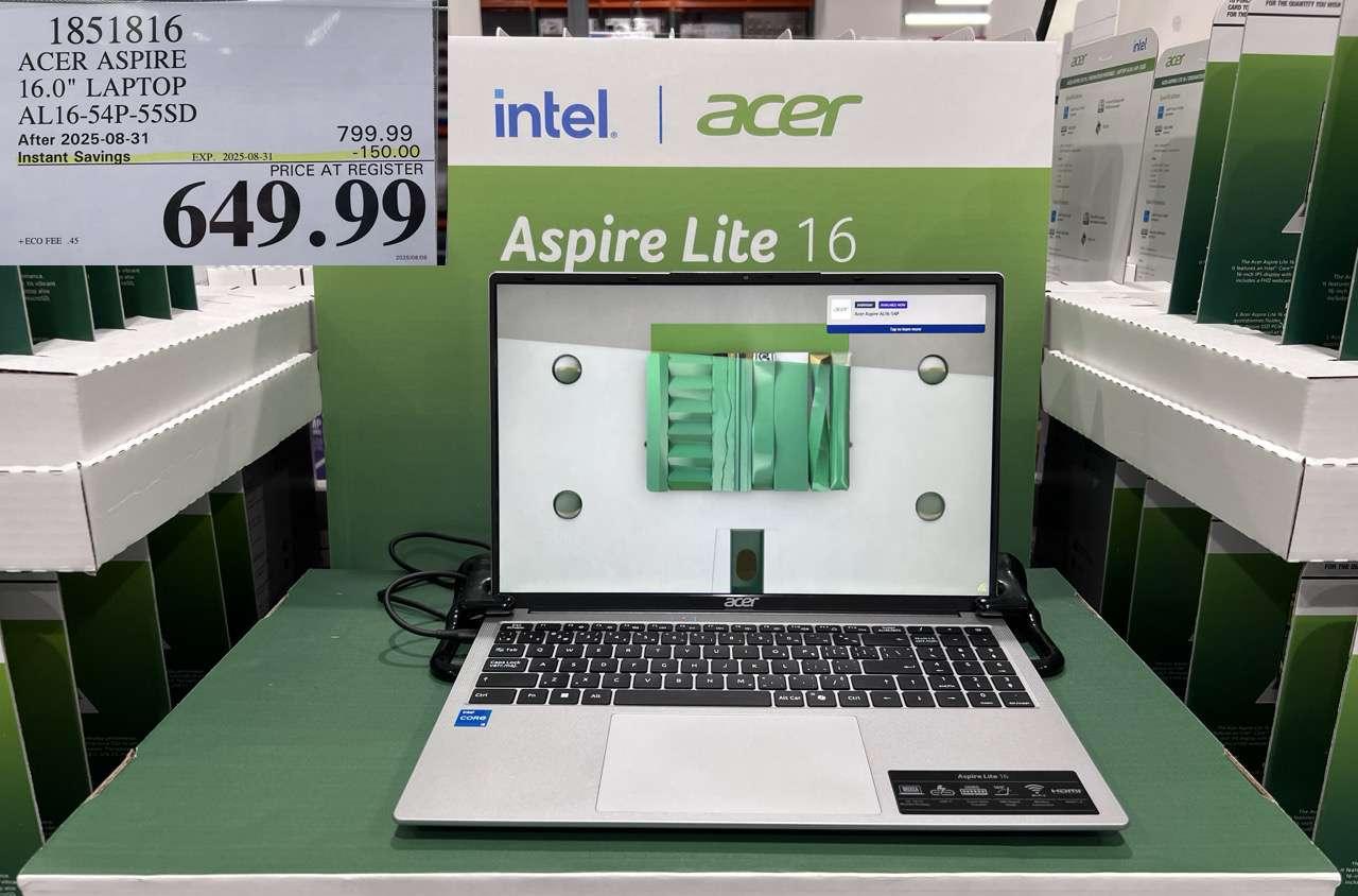 ACER ASPIRE 16.0" LAPTOP AL16-54P-55SD at Costco
