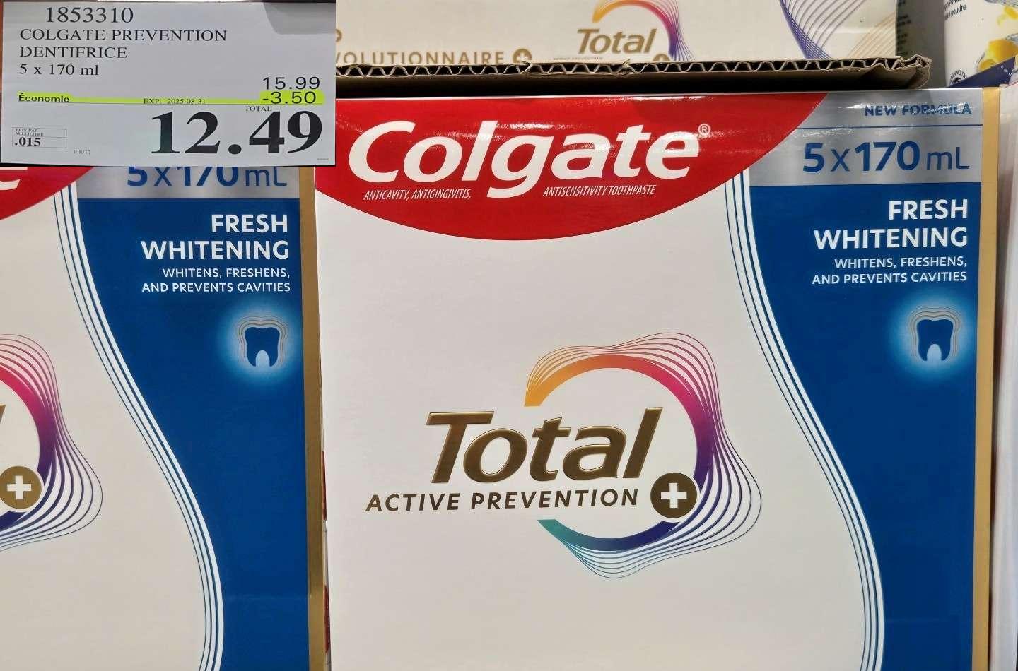 COLGATE PREVENTION DENTIFRICE at Costco