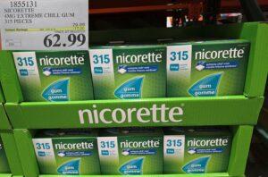 NICORETTE 4MG EXTREME CHILL GUM 315 PIECES at Costco