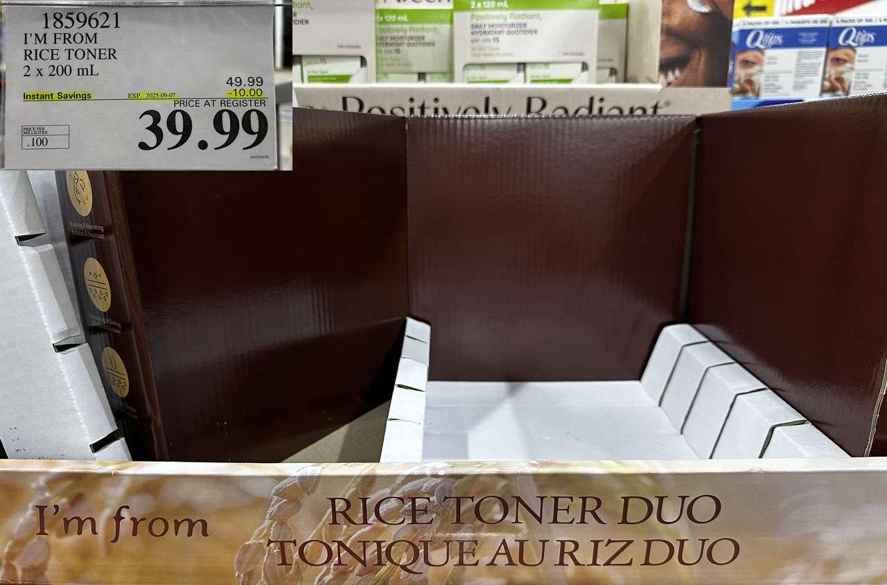 I'M FROM RICE TONER 2 X 200ML - Costco Canada deal - Save $10.00 - Household Essentials