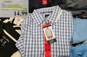 GAP SHORT SLEEVE SHIRT MENS SIZES S-XXL at Costco