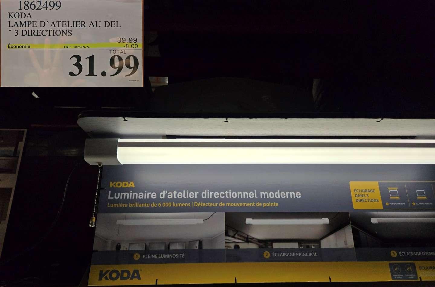 KODA  LAMPE D* ATELIER AU DEL   3 DIRECTIONS at Costco