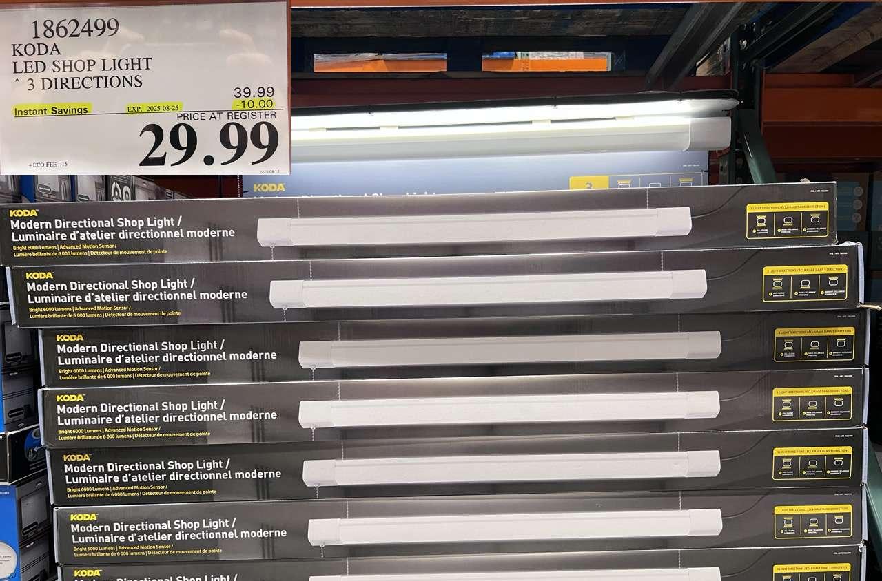 KODA LED SHOP LIGHT 3 DIRECTIONS at Costco